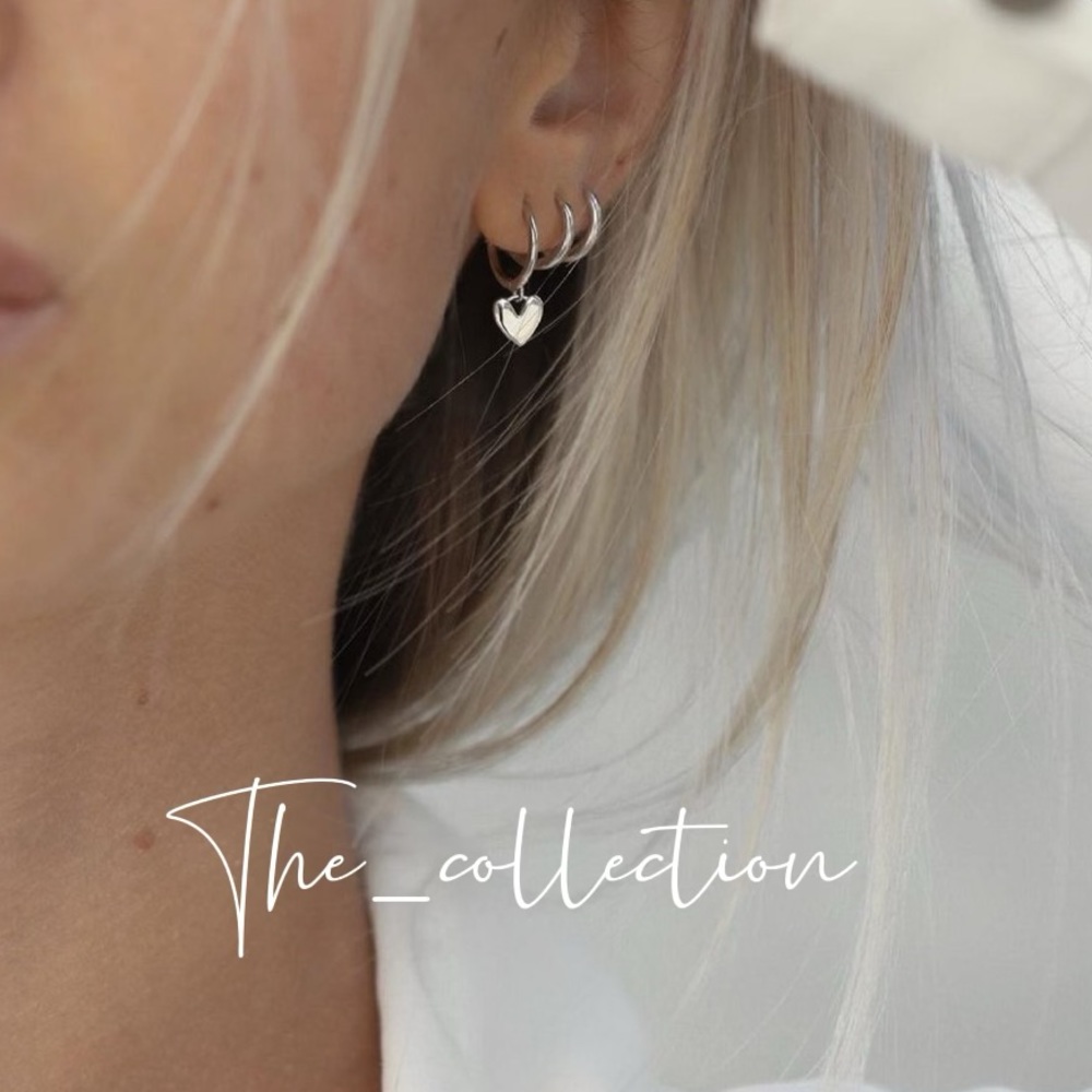 STERLING SILVER HEART EARRINGS